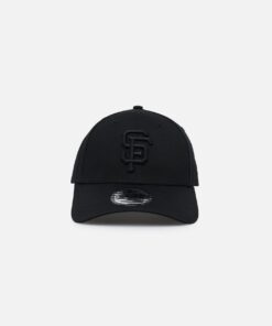 New Era San Francisco Giants 'Black On Black' 9FORTY Casual Strapback Black/Black