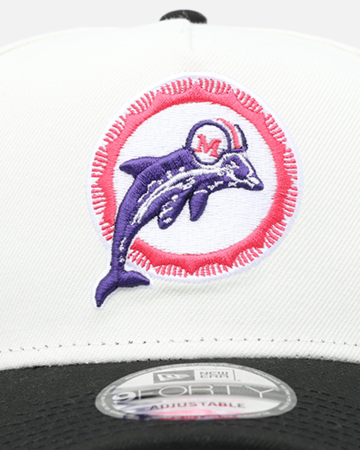 New Era Miami Dolphins 'Neon Nights' 9FORTY Snapback Chrome/Black