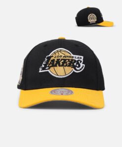 Mitchell & Ness Los Angeles Lakers "Enter The Dragon" Pro Crown Snapback Black/Ochre
