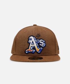 New Era Oakland Athletics 'Scribble' 59FIFTY Fitted Brown