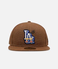 New Era Los Angeles Dodgers 'Scribble' 59FIFTY Fitted Brown