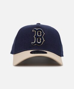 New Era Boston Red Sox 'Moleskin' 9FORTY A-Frame Snapback Navy