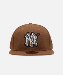 New Era New York Yankees 'Scribble' 59FIFTY Fitted Brown