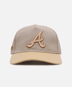 Pro Standard Atlanta Braves 'Gramercy' Pinch Front Strapback Taupe