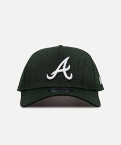 New Era Atlanta Braves 'Green Mesh' 9FORTY A-Frame Snapback Dark Green