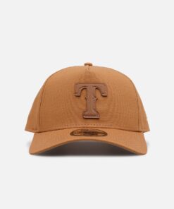 New Era Texas Rangers 'Wheat Canvas' 9FORTY A-Frame Snapback Wheat