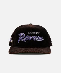 New Era Baltimore Ravens 'Washed Black NFL Golfer' Corduroy Golfer Snapback Washed Black