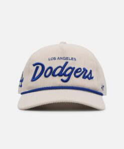47 Brand Los Angeles Dodgers 'Natural Script' Premium Hitch Corduroy Snapback Natural