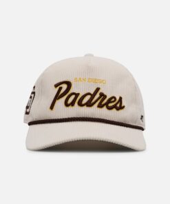 47 Brand San Diego Padres 'Natural Script' Premium Hitch Corduroy Snapback Natural
