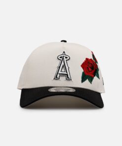 New Era Anaheim Angels 'Chrome Black Roses' 9FORTY A-Frame Snapback Chrome/Black