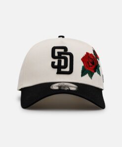 New Era San Diego Padres 'Chrome Black Roses' 9FORTY A-Frame Snapback Chrome/Black