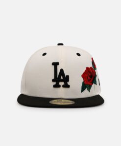 New Era Los Angeles Dodgers 'Chrome Black Roses' 59FIFTY Fitted Chrome/Black