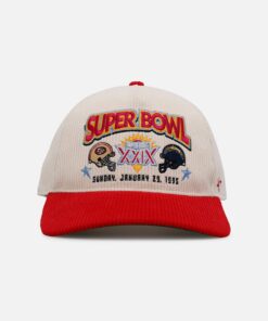 47 Brand Super Bowl XXIX 'Vintage Super Bowl' 47 Hitch Corduroy Snapback Natural/Red