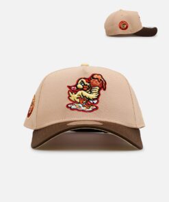 New Era Akron RubberDucks 'MILB Theme Night' 9FORTY A-Frame Snapback Tan/Brown