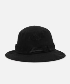 S Double Mid-Block Boonie Bucket Hat Black