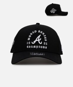 New Era Atlanta Braves 'Gothic Arch 2.0' 9FORTY A-Frame Snapback Black/White