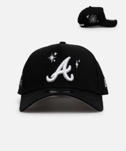 New Era Atlanta Braves 'Grit 3.0' 9FORTY A-Frame Snapback Black/White
