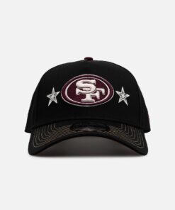 New Era San Francisco 49ers 'Ivory Stars Outlaws' 9FORTY A-Frame Snapback Black/Maroon