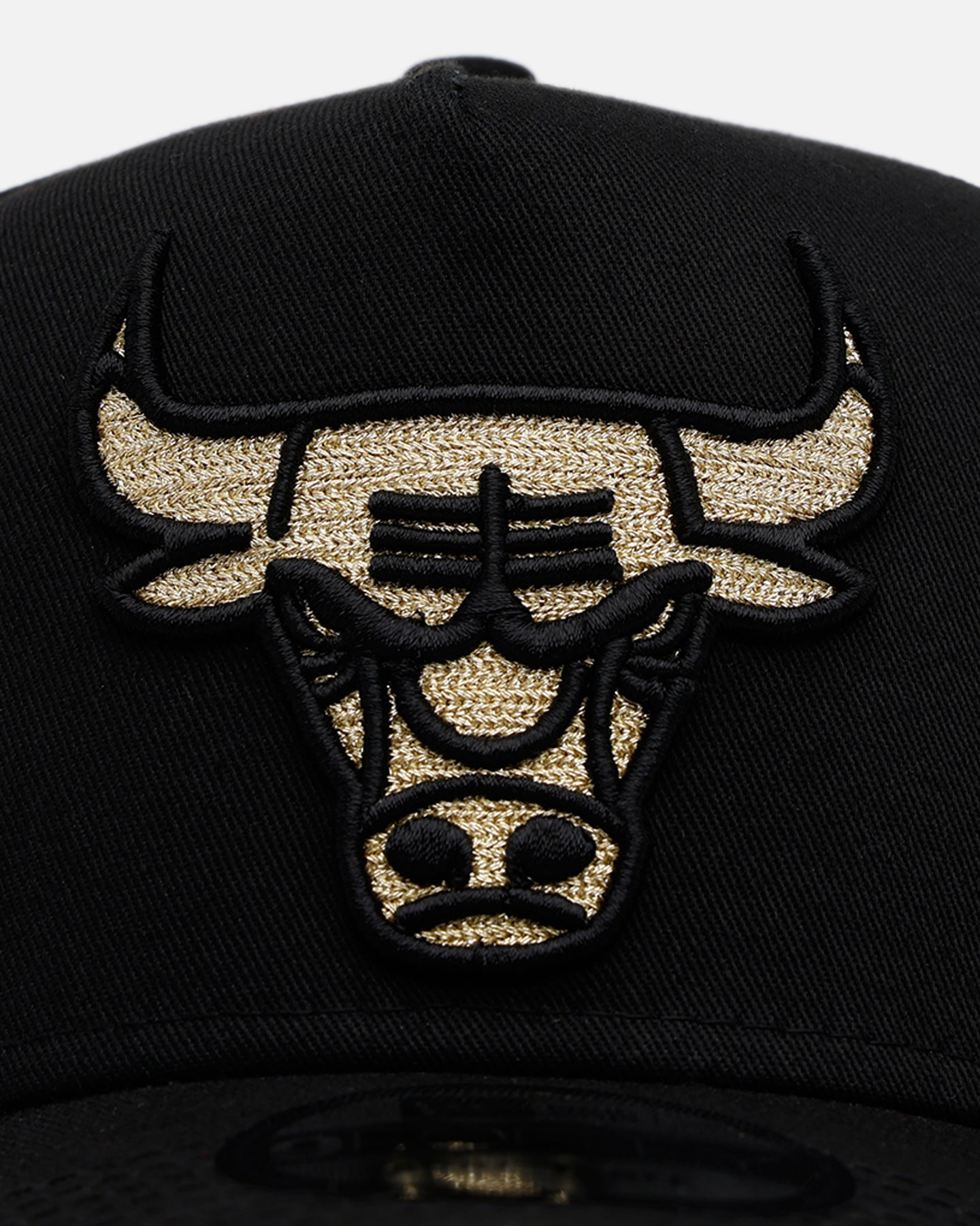 New Era Chicago Bulls 'Raised Metallic Chainstitch' 9FORTY A-Frame Snapback Black