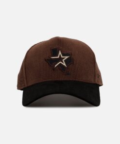 47 Brand Houston Astros 'Barren' Offside DT Corduroy Snapback Brown/Black