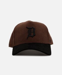 47 Brand Detroit Tigers 'Barren' Offside DT Corduroy Snapback Brown/Black