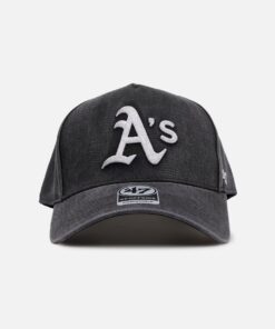 47 Brand Oakland Athletics 'Vintage Wash' Offside DT Snapback Washed Black