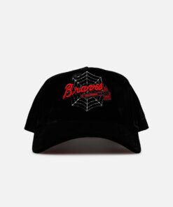New Era Atlanta Braves 'Spider Web' 9FORTY A-Frame Snapback Black/Red
