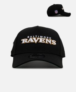 New Era Baltimore Ravens 'Throwback Bowl' 9FORTY A-Frame Snapback Black