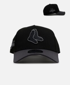 New Era Boston Red Sox 'Stealth' 9FORTY A-Frame Snapback Black/Charcoal