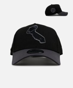 New Era California Angels 'Stealth' 9FORTY A-Frame Snapback Black/Charcoal