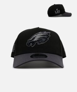 New Era Philadelphia Eagles 'Stealth' 9FORTY A-Frame Snapback Black/Charcoal