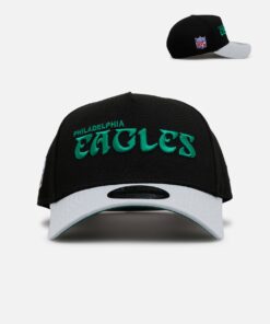 New Era Philadelphia Eagles 'Throwback Bowl' 9FORTY A-Frame Snapback Black