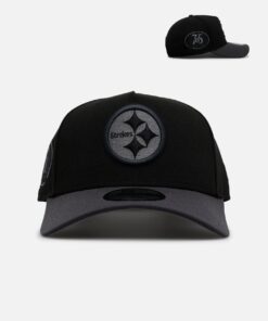 New Era Pittsburgh Steelers 'Stealth' 9FORTY A-Frame Snapback Black/Charcoal