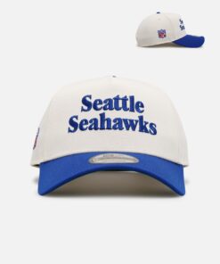 New Era Seattle Seahawks 'Throwback Bowl' 9FORTY A-Frame Snapback Chrome/OTC