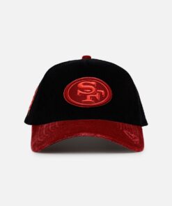 New Era San Francisco 49ers 'Velvet Cord Certified Lover' 9FORTY A-Frame Premium Corduroy Snapback Black