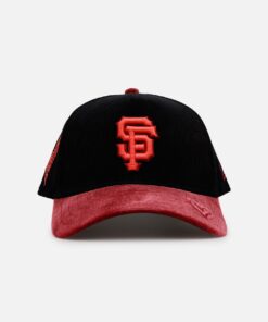 New Era San Francisco Giants 'Velvet Cord Certified Lover' 9FORTY A-Frame Premium Corduroy Snapback Black