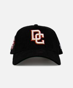 New Era Washington Nationals 'Black Cord' 9FORTY A-Frame Corduroy Snapback Black