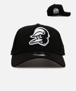 New Era Baltimore Orioles 'Black White Upside Down Logo' 9FORTY A-Frame Snapback Black/White