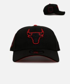 New Era Chicago Bulls 'Outline' 9FORTY A-Frame Snapback Black