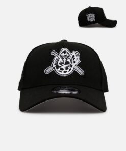 New Era Anaheim Ducks 'Black White Upside Down Logo' 9FORTY A-Frame Snapback Black/White