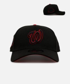 New Era Washington Nationals 'Outline' 9FORTY A-Frame Snapback Black