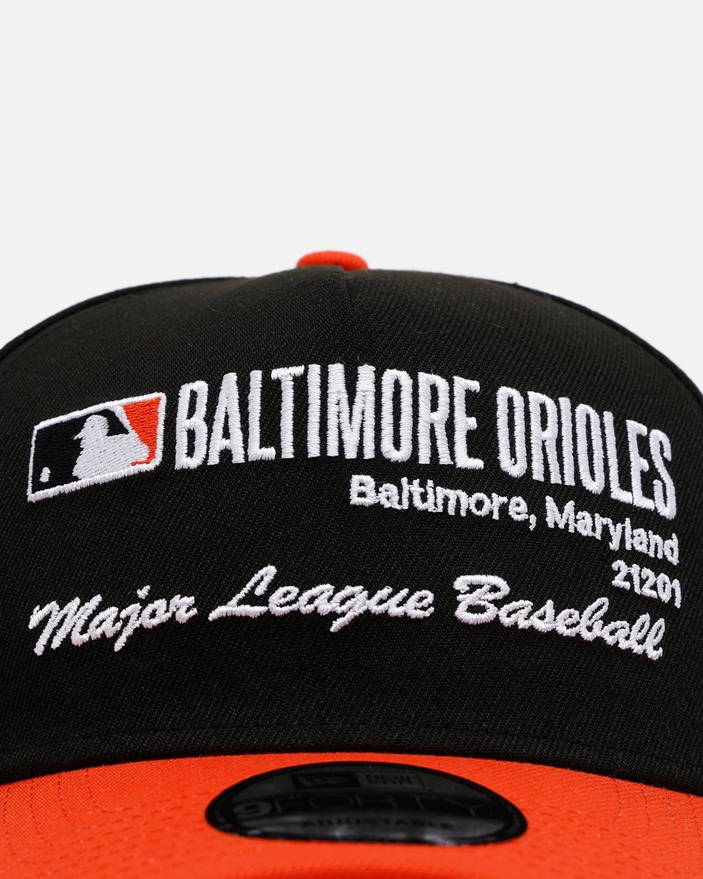 New Era Baltimore Orioles 'Workleague' 9FORTY A-Frame Snapback Black