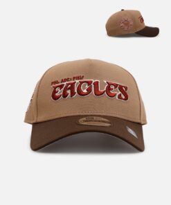 New Era Philadelphia Eagles 'Thanksgiving Football' 9FORTY A-Frame Snapback Khaki
