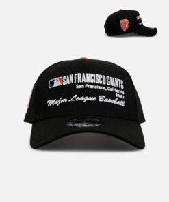 New Era San Francisco Giants 'Workleague' 9FORTY A-Frame Snapback Black