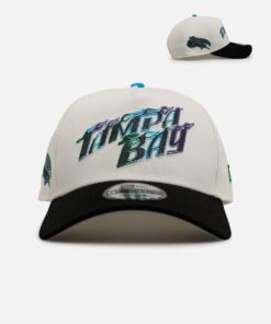 New Era Tampa Bay Rays 'Chrome Metallic Wordmark' 9FORTY A-Frame Snapback Chrome