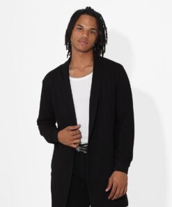 Saint Morta Coffin Party Longline Cardigan Black