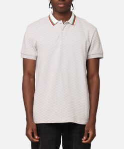 XXIII Printed Polo Shirt Light Grey