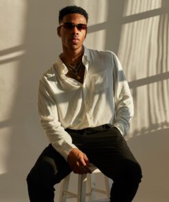 XXIII Crete Long Sleeve Button Up Shirt White
