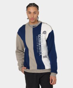 National Collegiate Athletic Association Georgetown Hoyas Vertical Panel Crewneck Grey