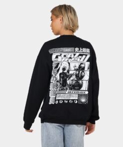 Goat Crew Anime Crewneck Black